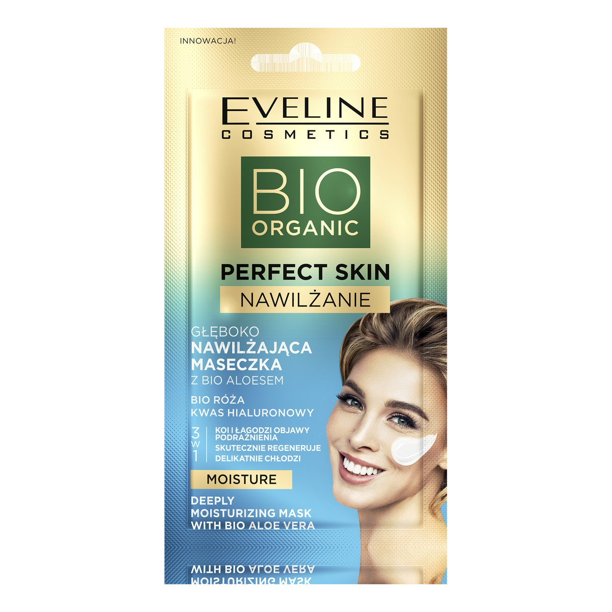 Eveline Bio Organic Perfect Skin Głęboko Nawilżająca Maseczka z bio aloesem 8ml