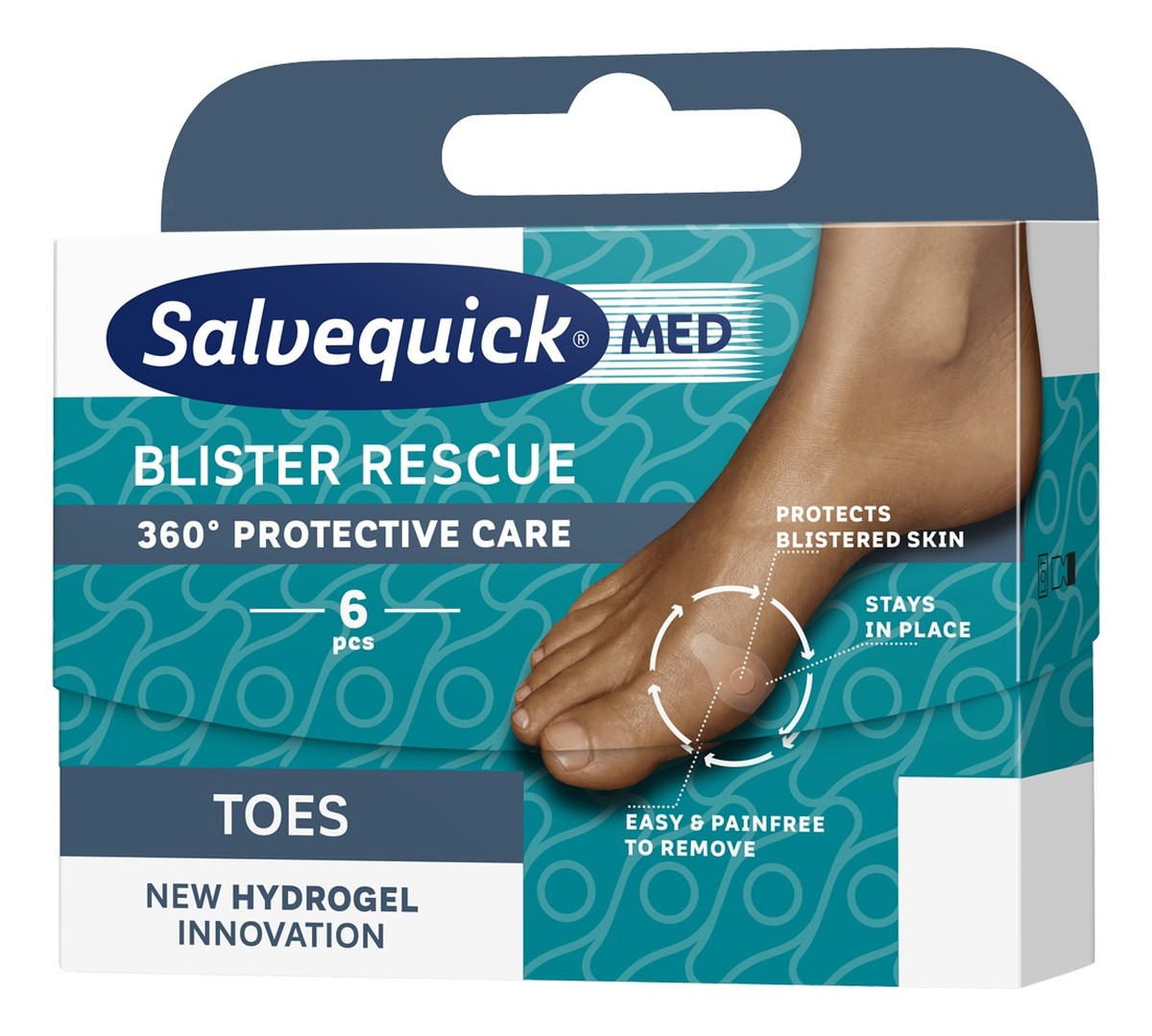 Blister Rescue Toes hydrożelowe plastry na pęcherze na palcach 6szt.