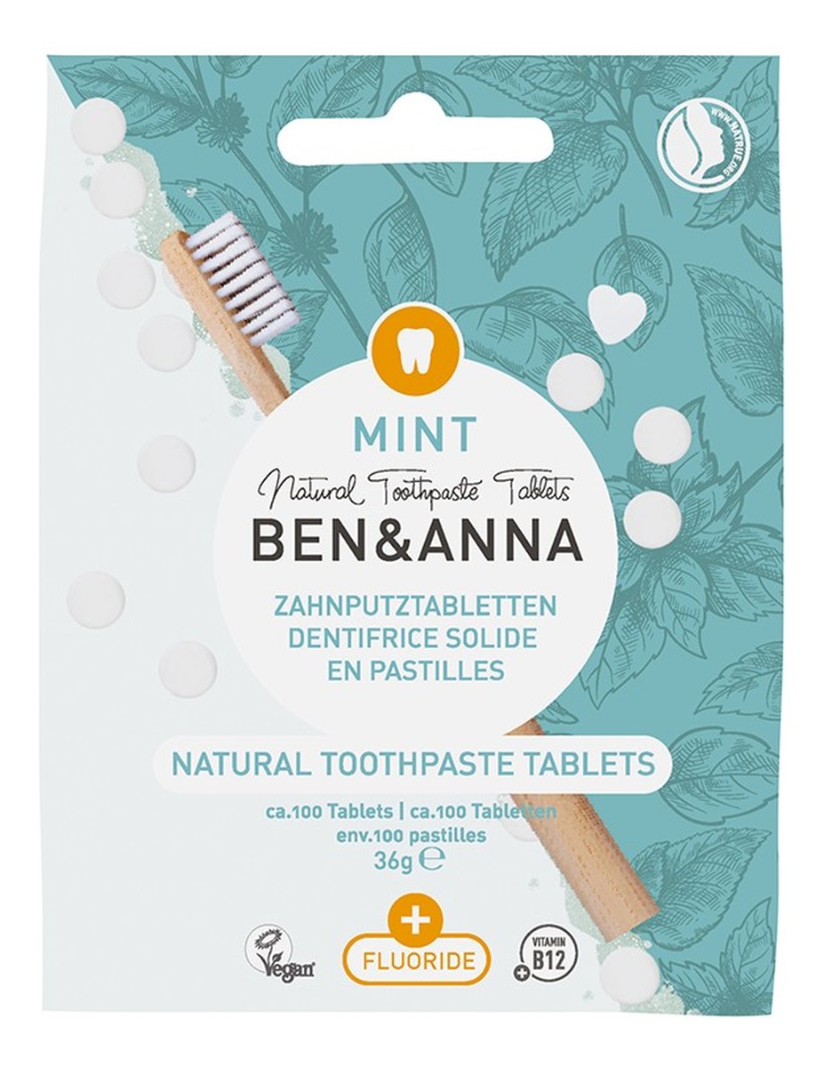 Natural toothpaste tablets naturalne tabletki do mycia zębów z fluorem