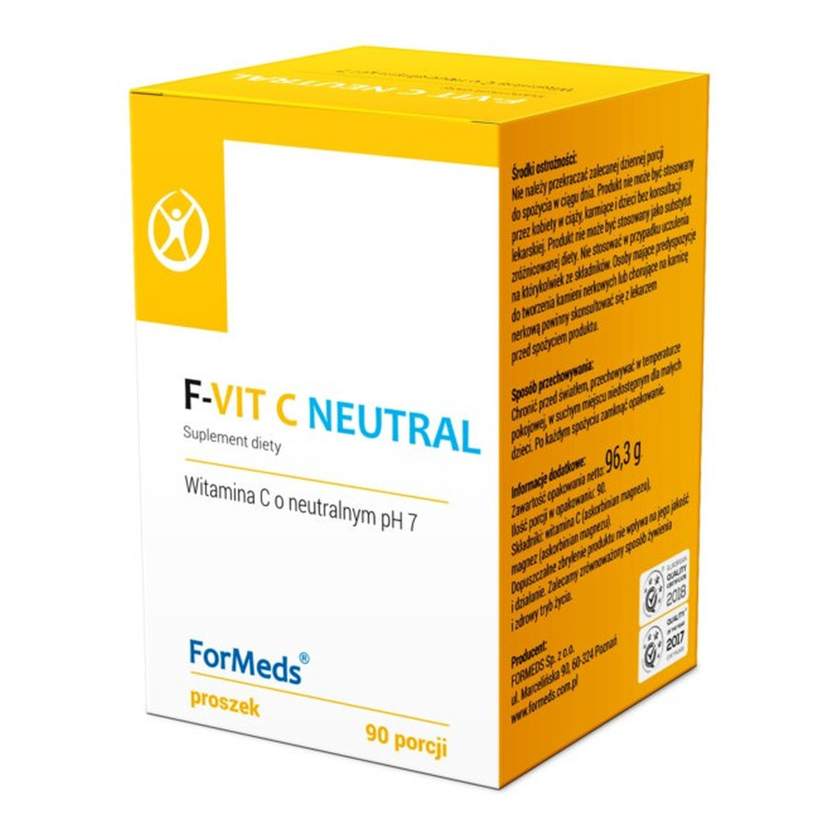 Formeds F-vit c neutral suplement diety w proszku 96,3 g