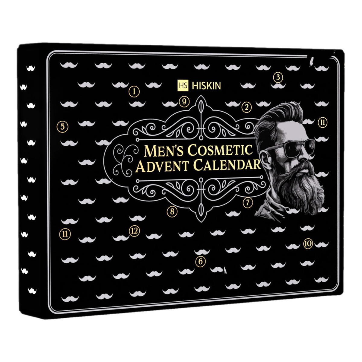 Hiskin Men's cosmetic advent calendar kalendarz adwentowy dla mężczyzny 12szt