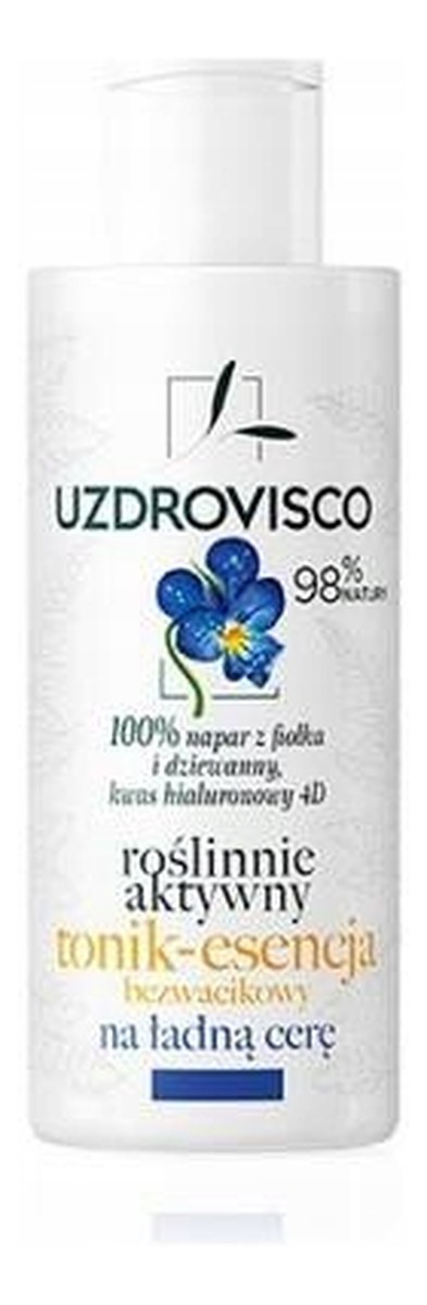 Roślinnie aktywny tonik bezwacikowy nawilżający - 100% napar z fiołka i dziewanny