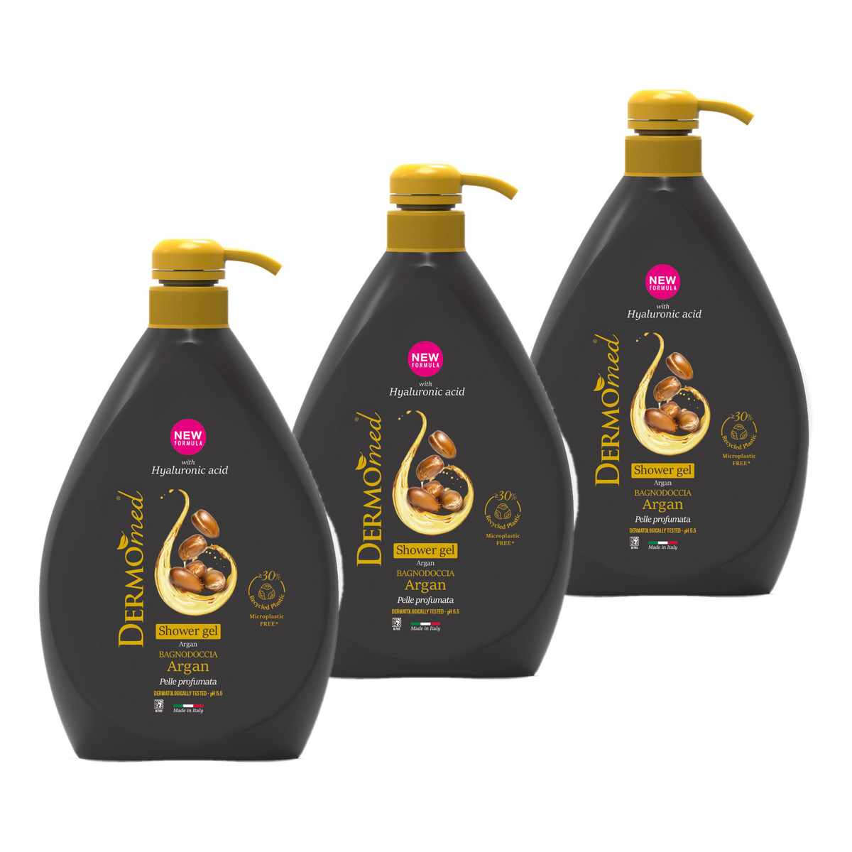 Dermomed Argan Żel pod prysznic olej arganowy 3x1000ml