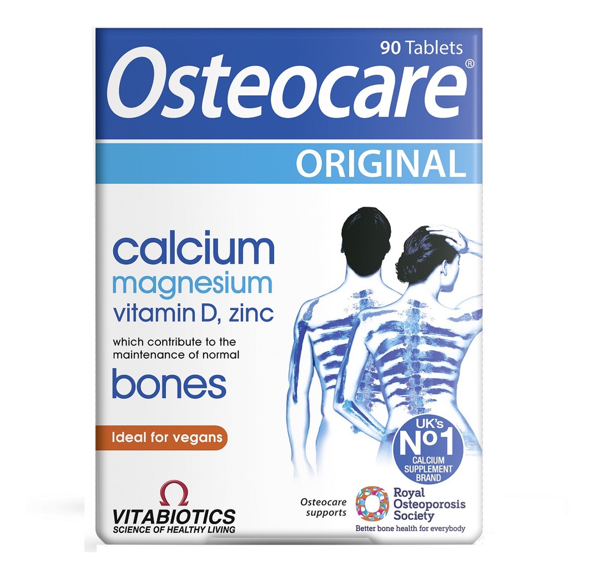 Osteocare original suplement diety na zdrowe kości 90 tabletek