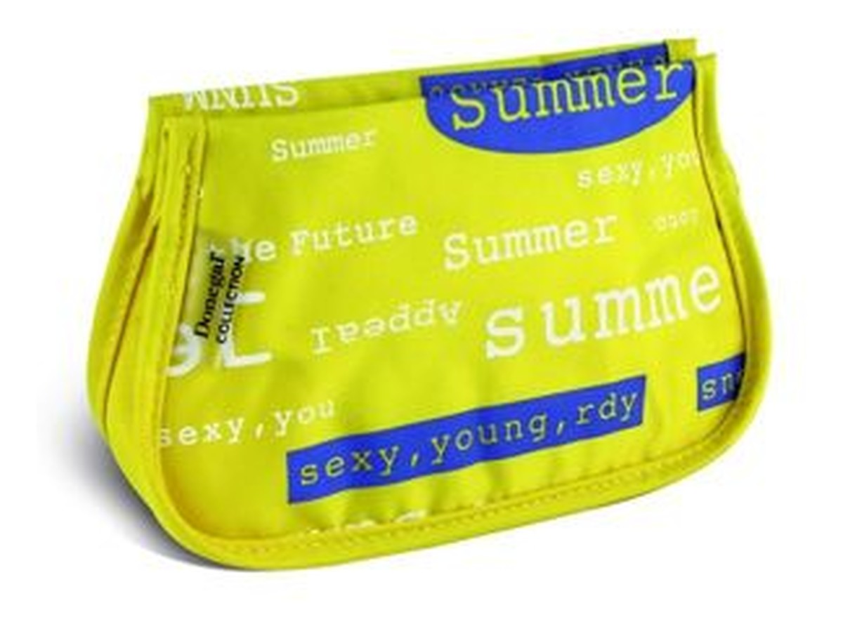 Kosmetyczka damska Summer żółta mała 4897