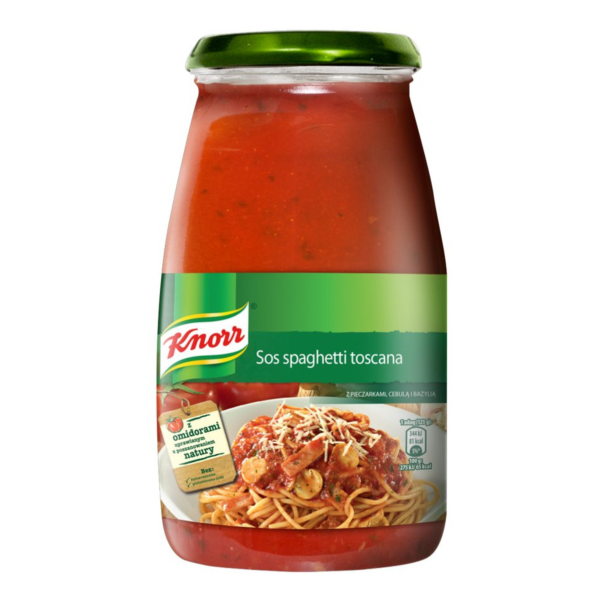 Knorr Sos spaghetti toscana z pieczarkami cebulą i bazylią 500g