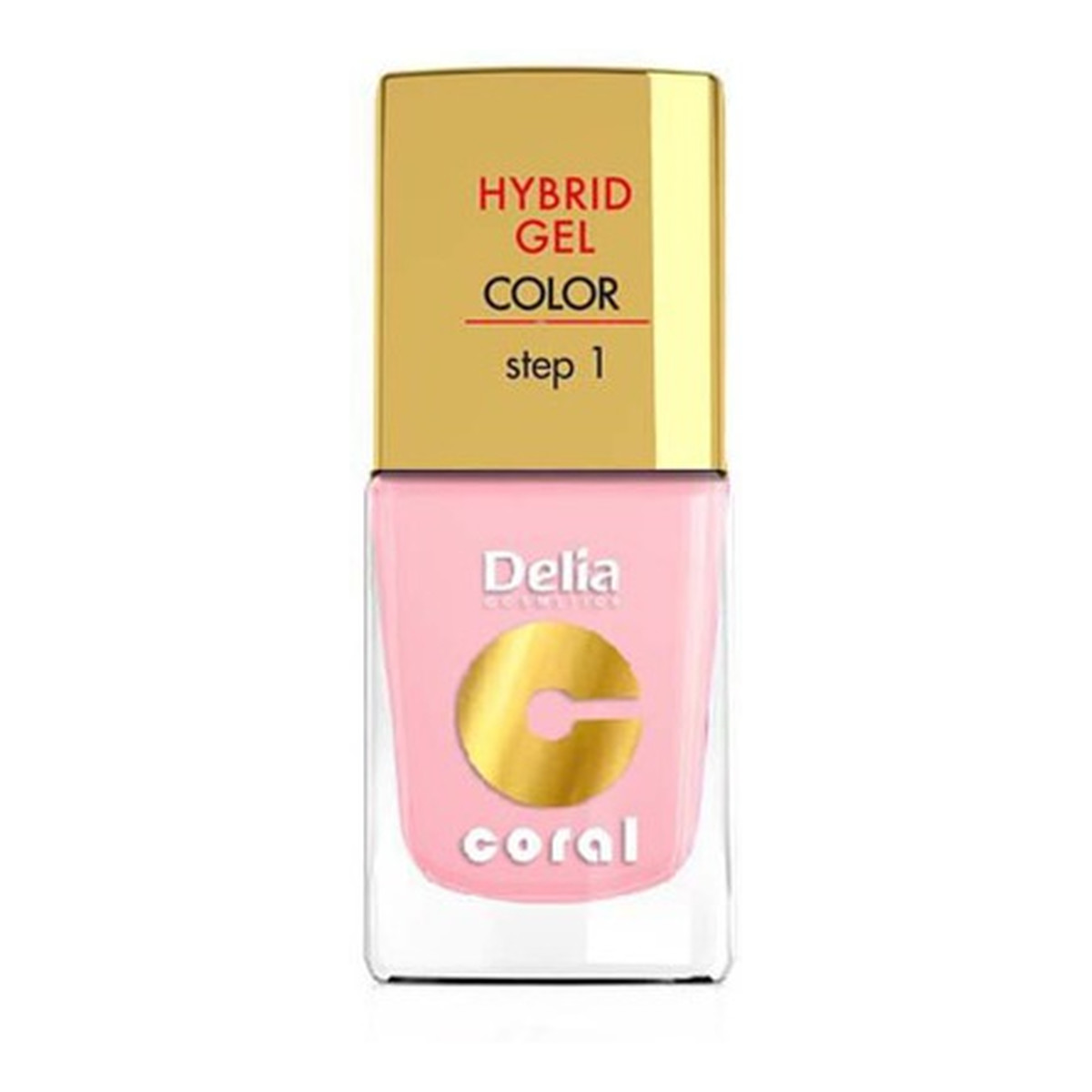 Delia Hybrid Gel Coral Lakier Do Paznokci 11ml