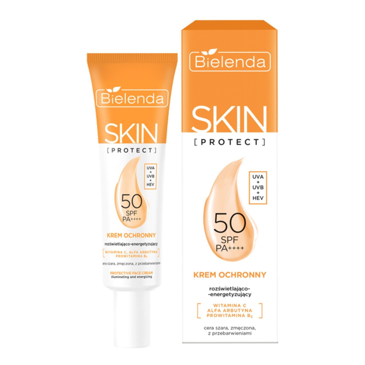 Bielenda Skin Protect Krem SPF50 rozświetlający-energetyzujący 40ml