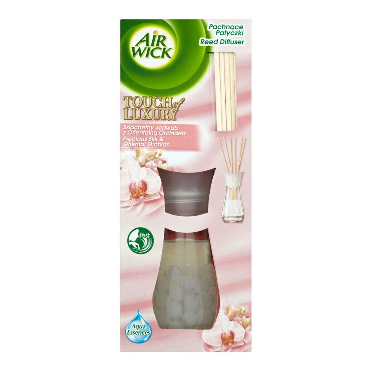 Air Wick Touch Of Luxury pachnące patyczki Szlachetny Jedwab z Orientalną Orchideą 25ml