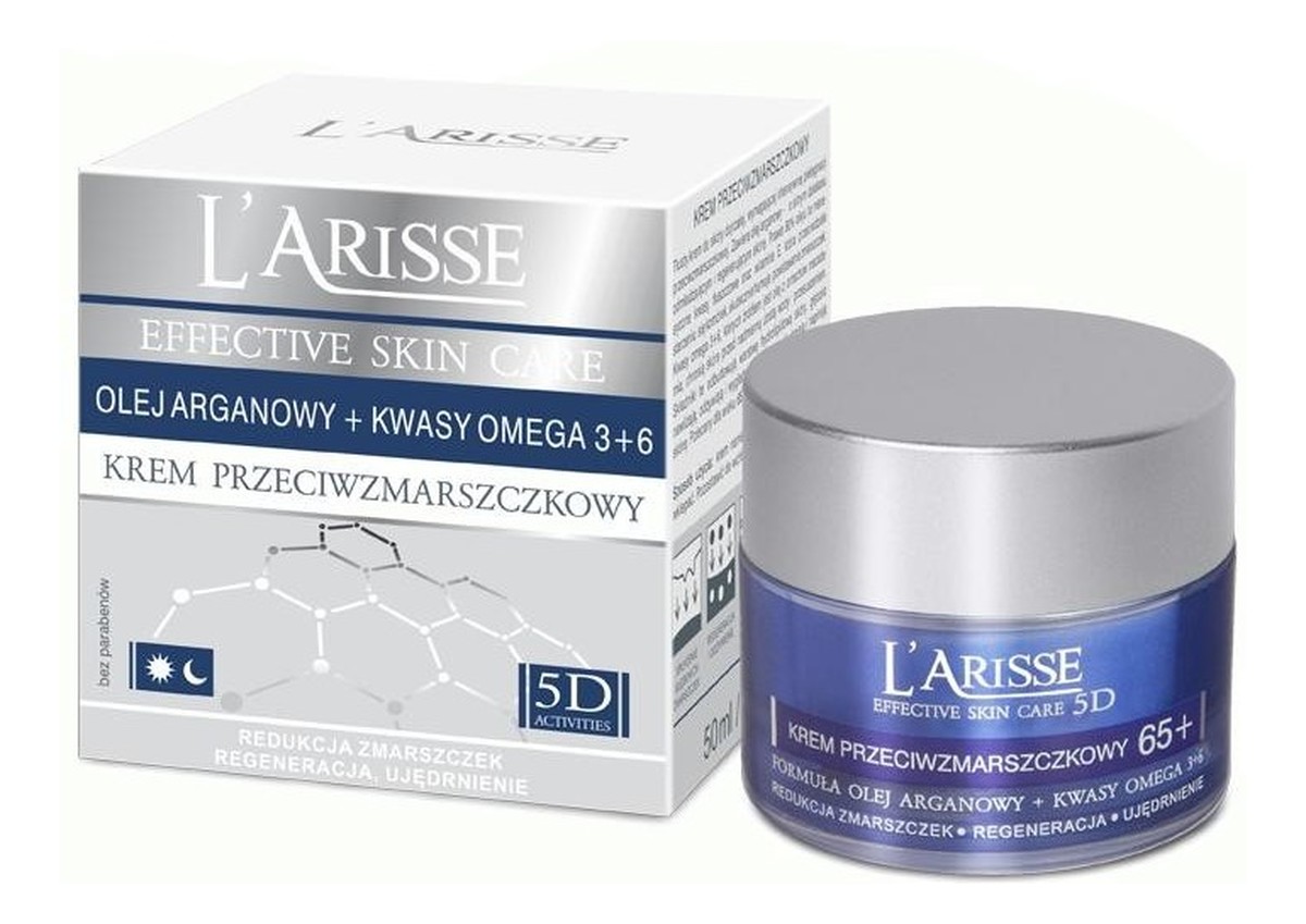 65+ krem do twarzy z olejem arganowym i kwasami Omega