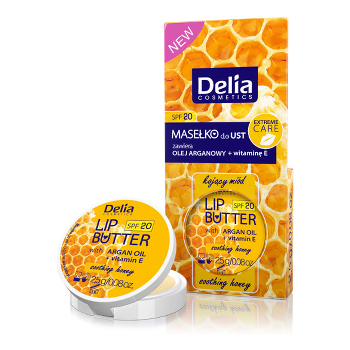 Delia Lip Butter masełko do ust Kojący Miód 2g