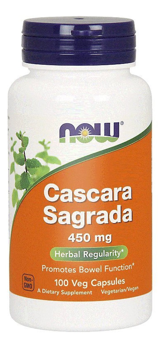 Cascara Sagrada 450mg suplement diety 250 kapsułek