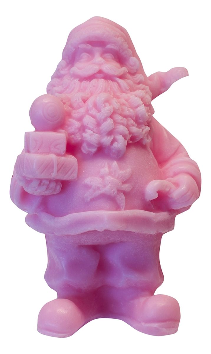 Różowy Św. Mikołaj z Prezentami naturalne mydło glicerynowe Wiśnia
