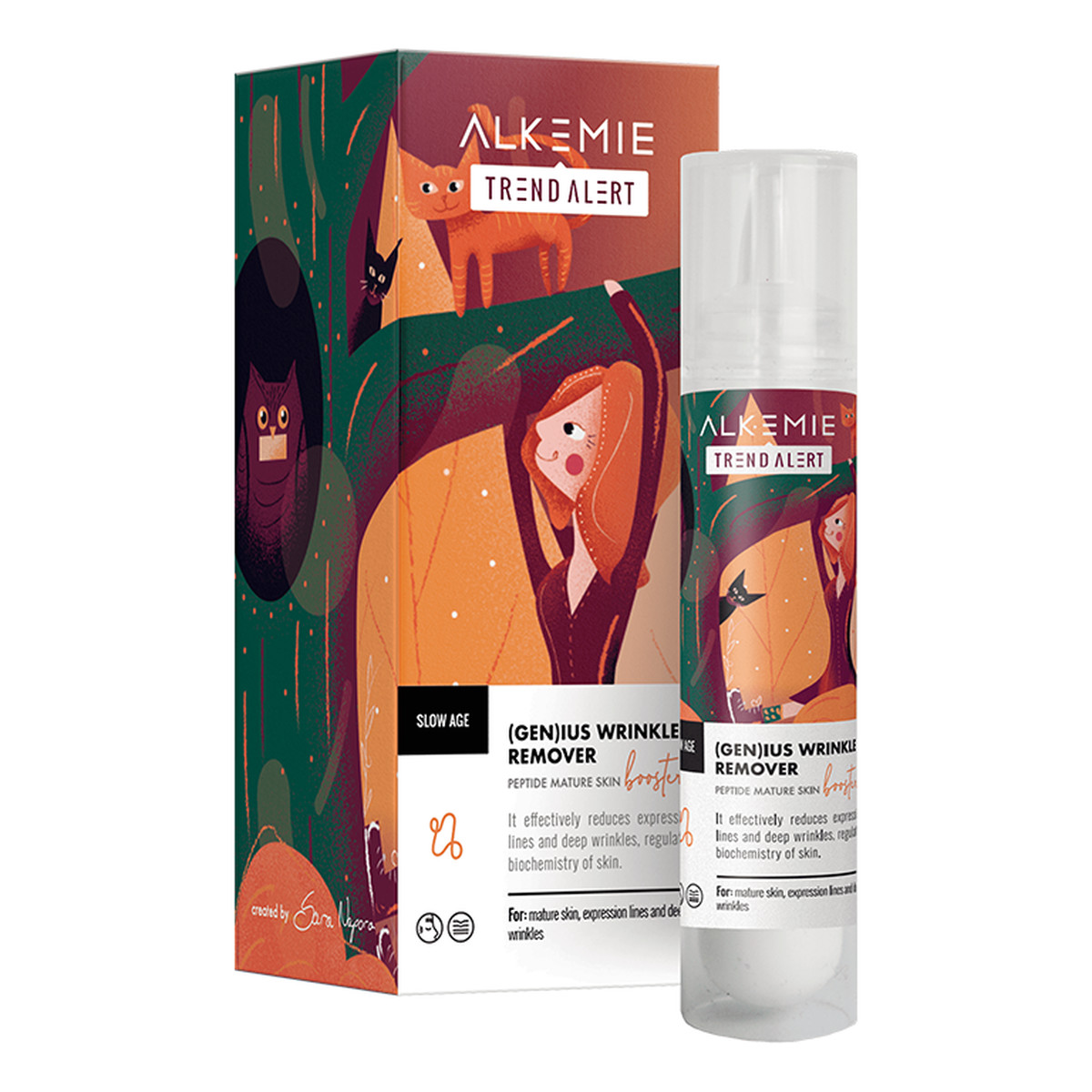 Alkemie Slow Age Genius Wrinkle Remover peptydowa emulsja do cery dojrzałej 30ml