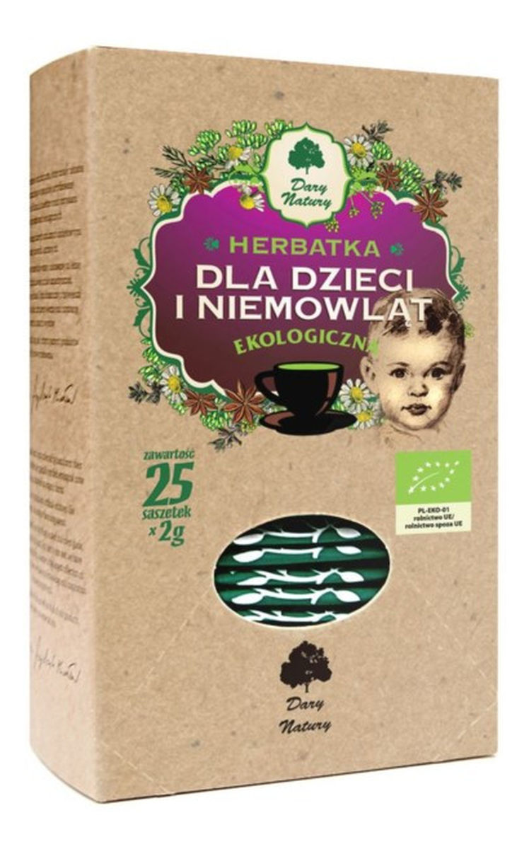Herbatka ekologiczna dla dzieci i niemowląt 25x2g
