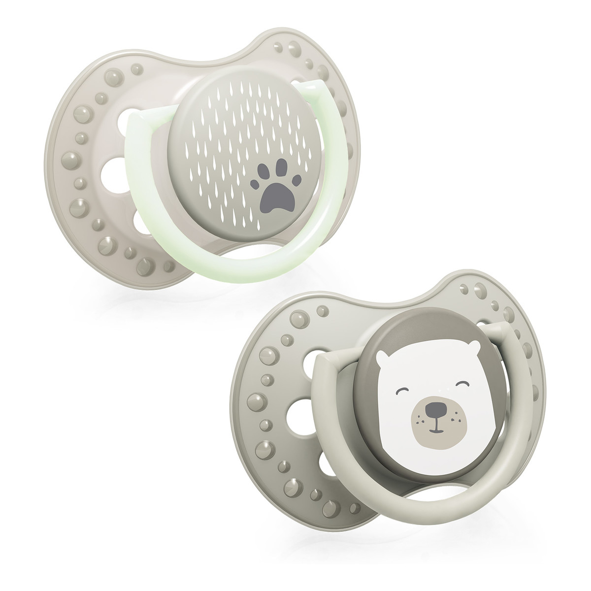 Lovi Smoczek silikonowy dynamiczny 3-6m buddy bear 2szt