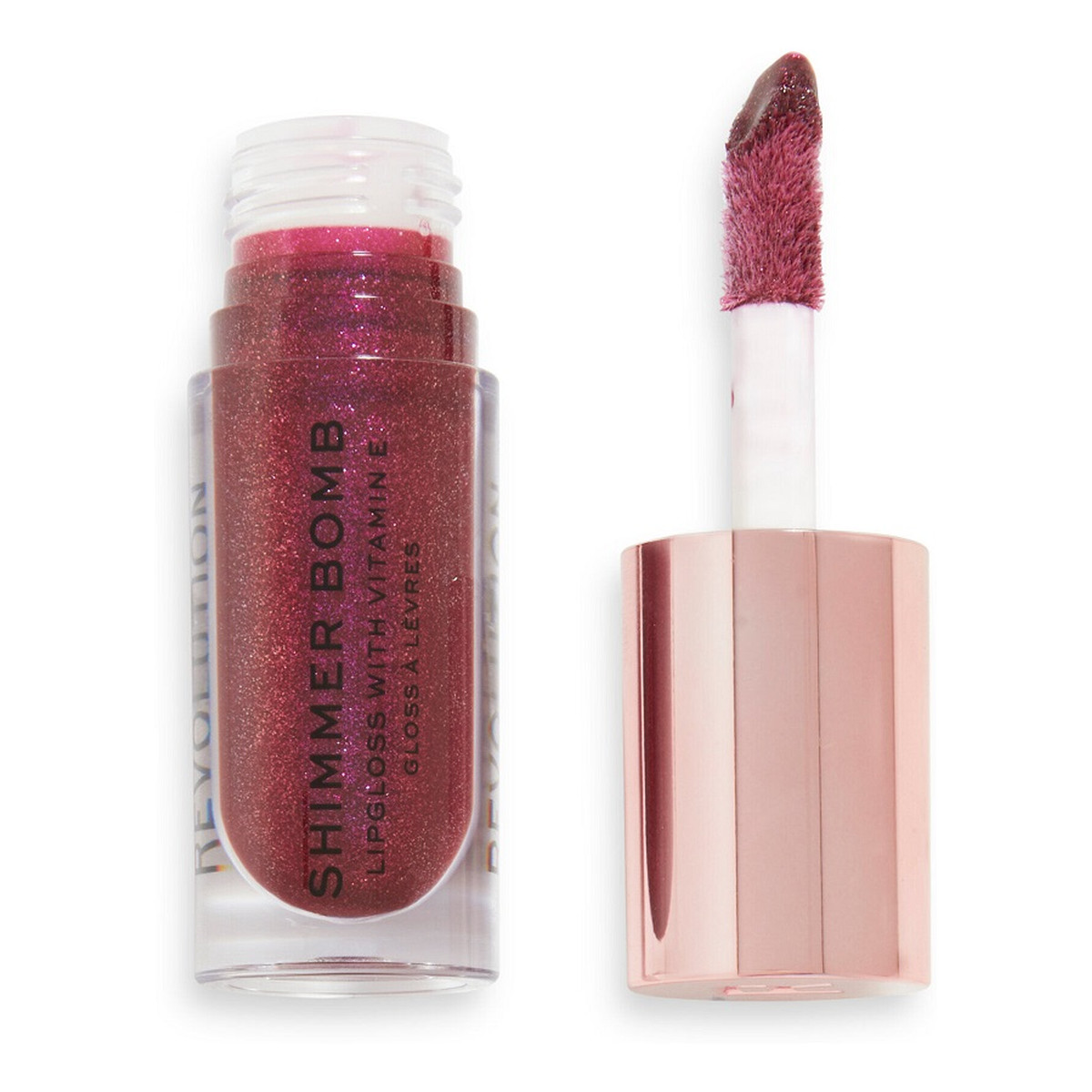 Makeup Revolution Shimmer bomb lipgloss połyskujący błyszczyk do ust gleam 4,6 ml