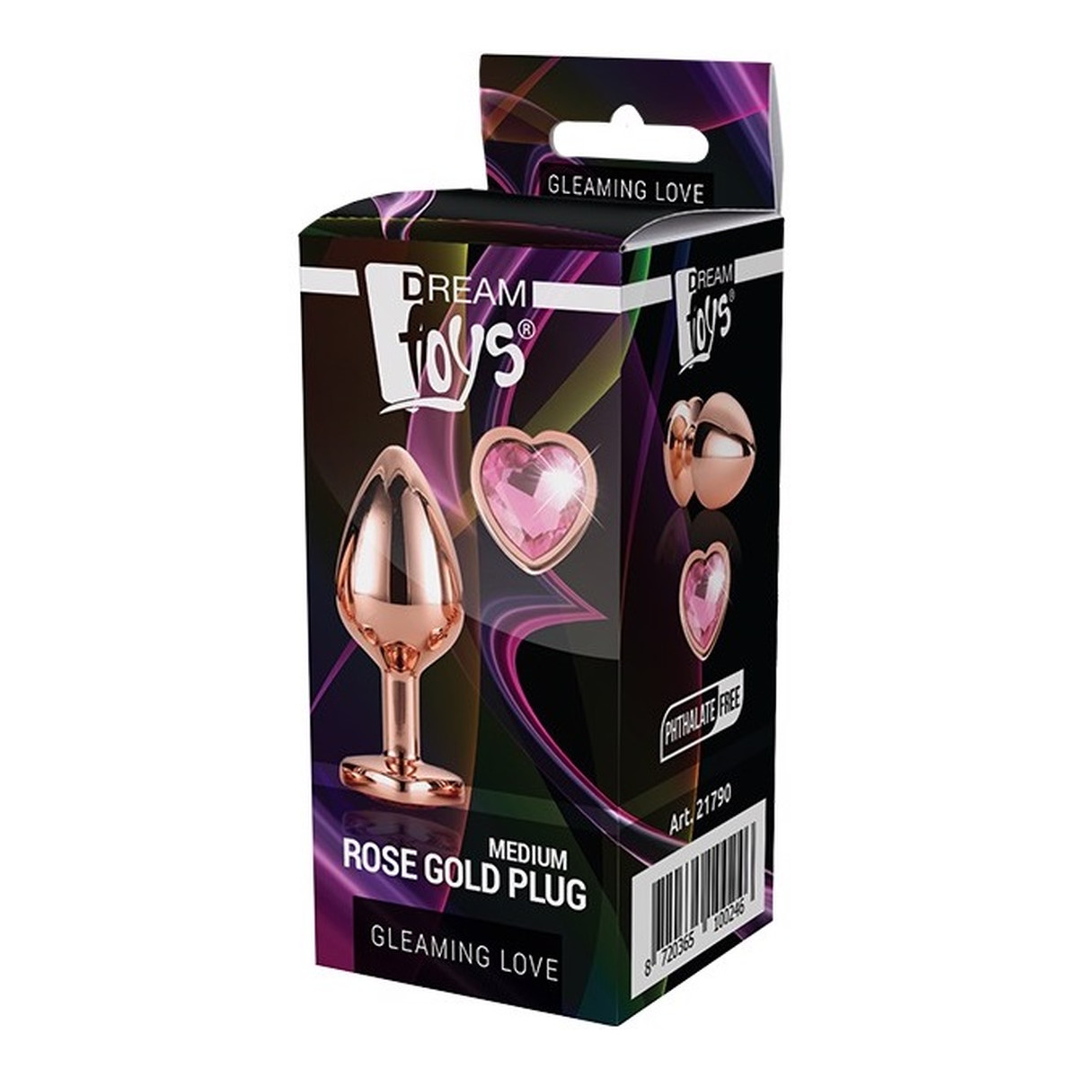 Dream Toys Gleaming love rose gold plug korek analny medium