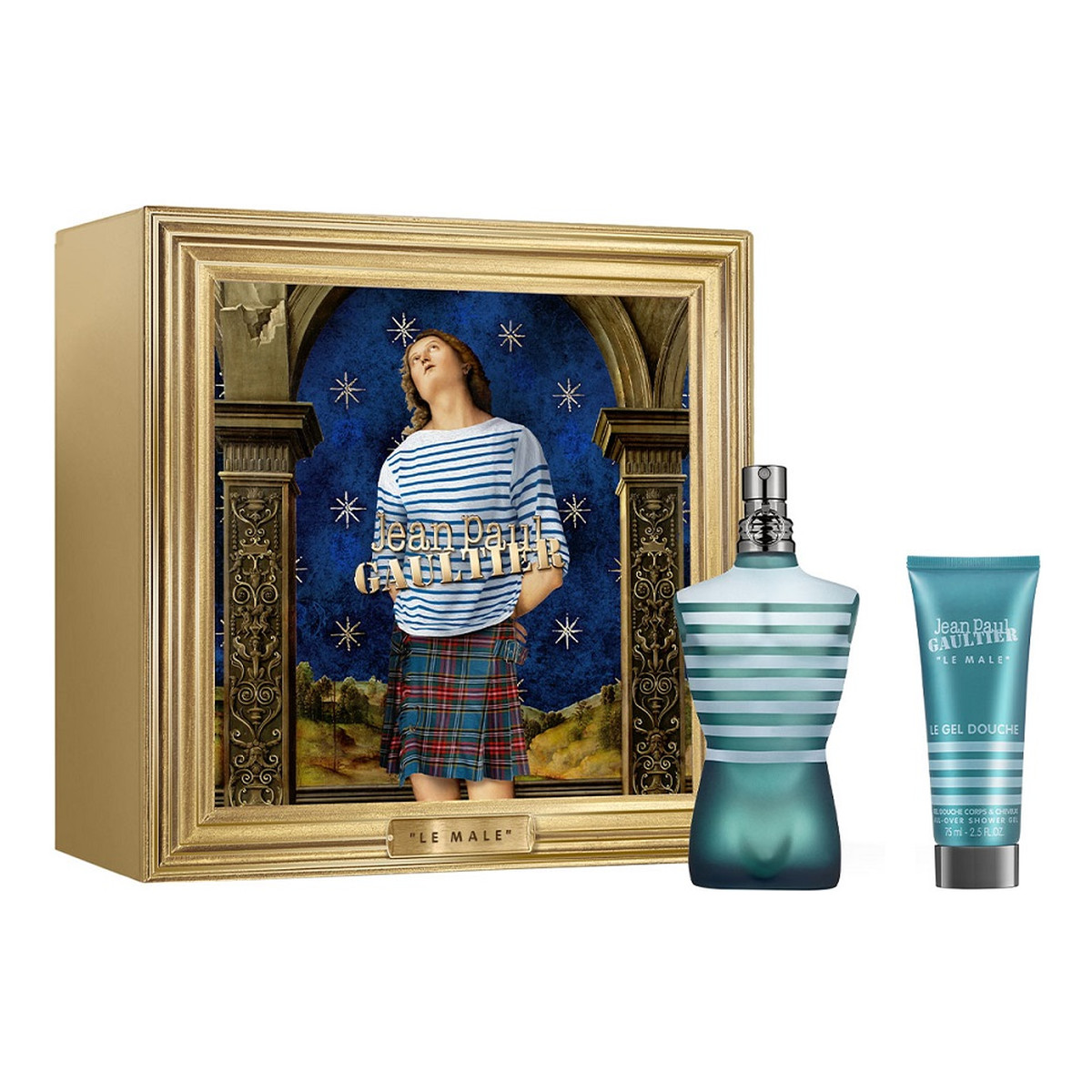 Jean Paul Gaultier Le Male Zestaw woda toaletowa spray 125ml + żel pod prysznic 75ml