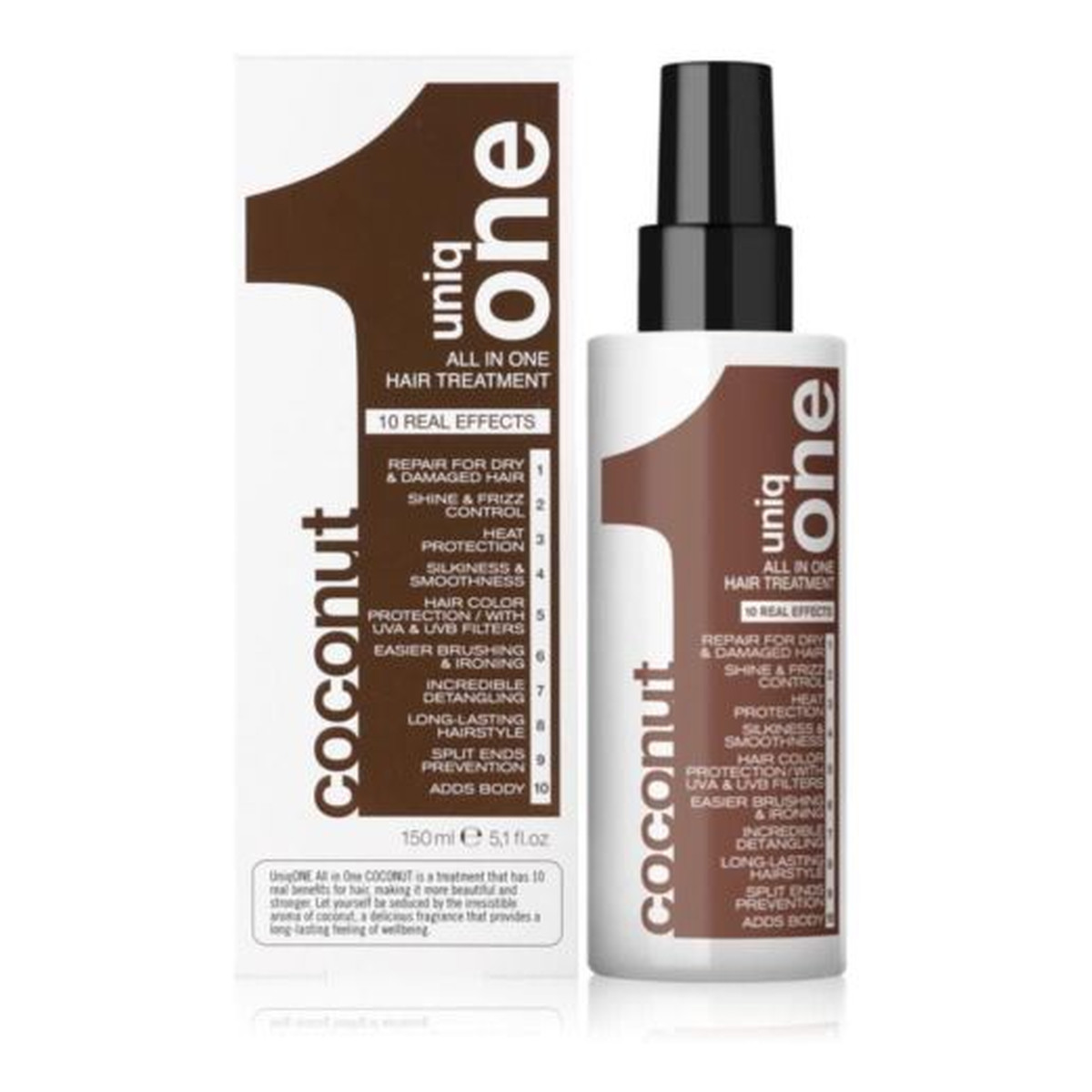 Revlon Uniq One odżywka do włosów suchych i zniszczonych w sprayu Coconut 150ml