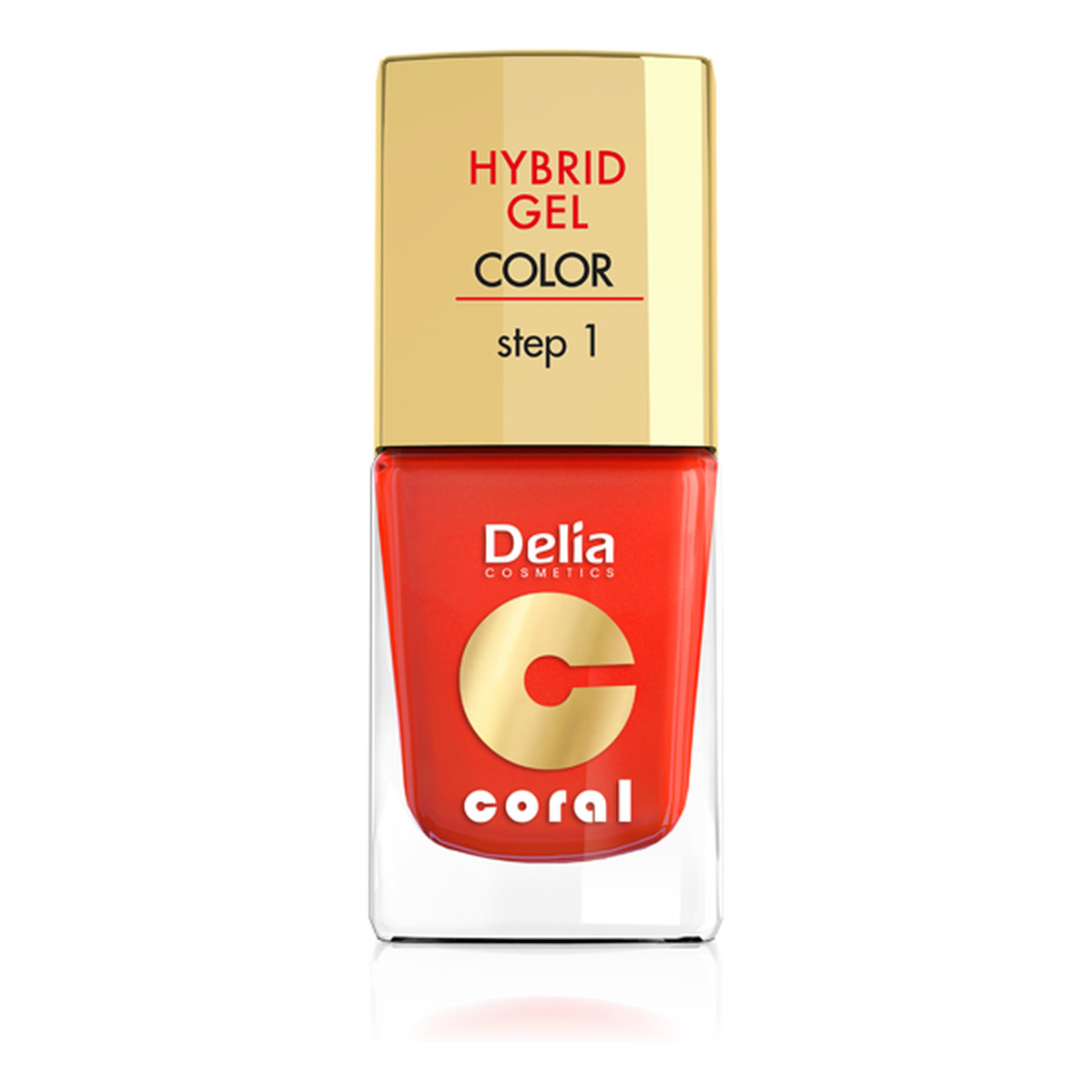 Delia Hybrid Gel Coral Lakier Do Paznokci 11ml