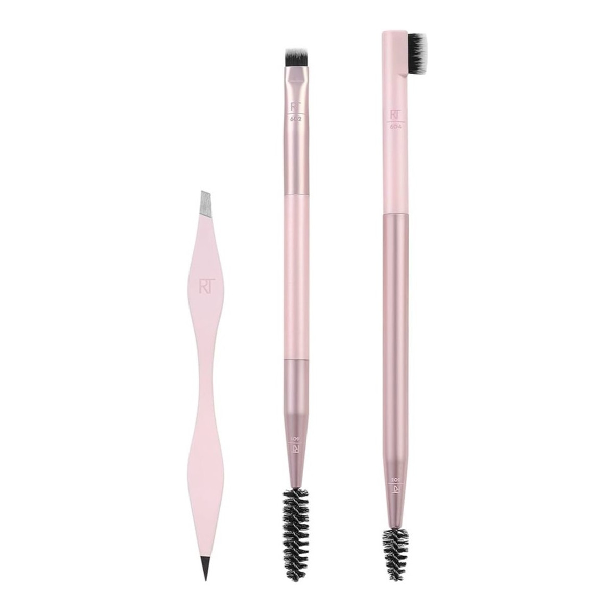 Real Techniques Brow shaping set pędzelek do brwi + grzebyk do brwi + pęseta