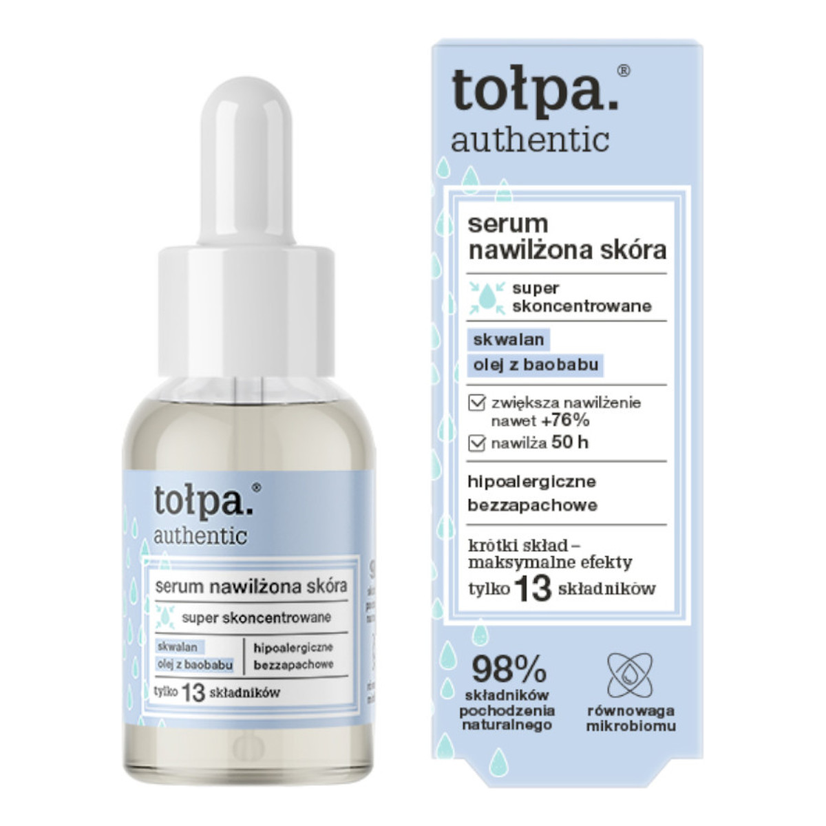 Tołpa Authentic Krem + Serum Nawilżona skóra