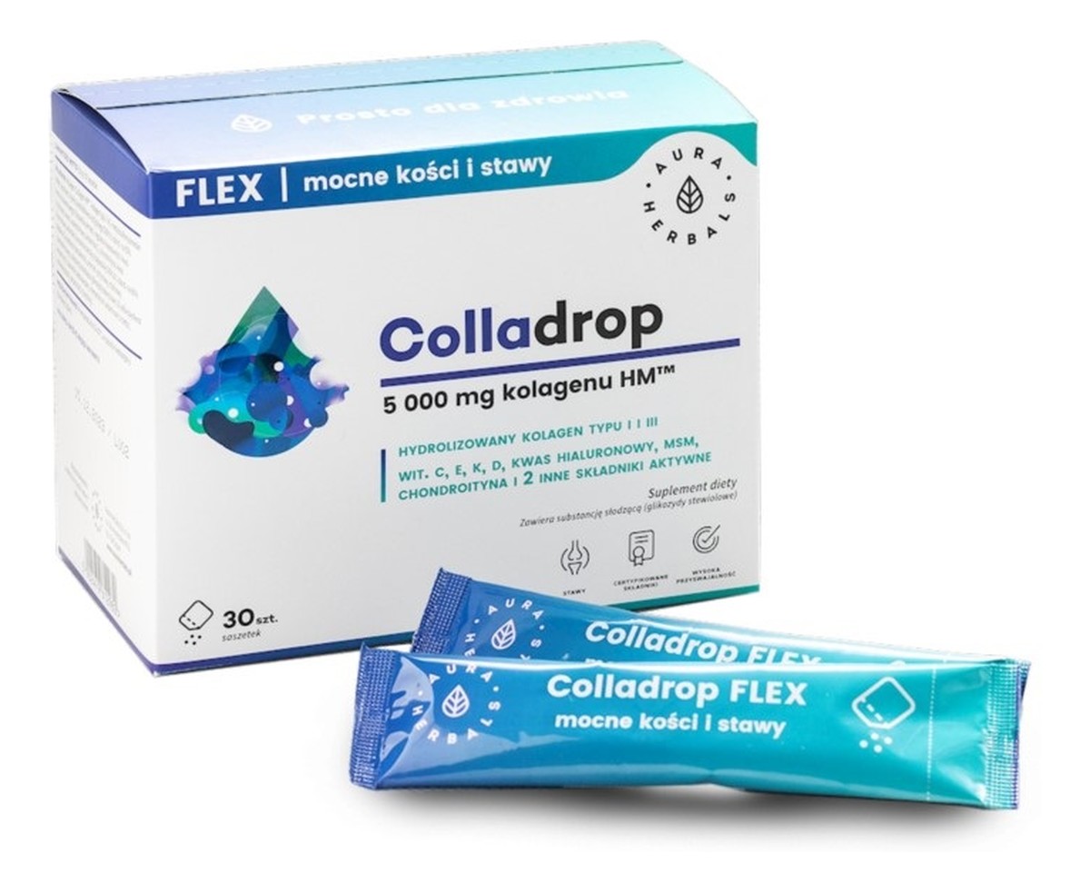 Colladrop forte kolagen morski 50000 mg 30 saszetek