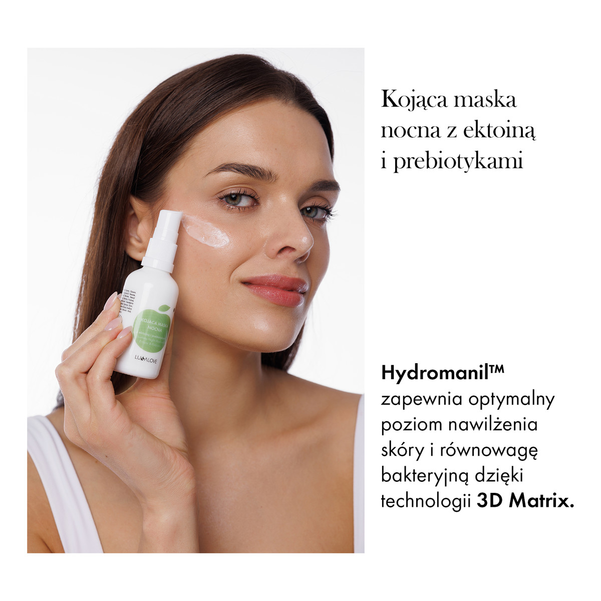 Lullalove Kojąca maska nocna z ektoiną i prebiotykami 50ml