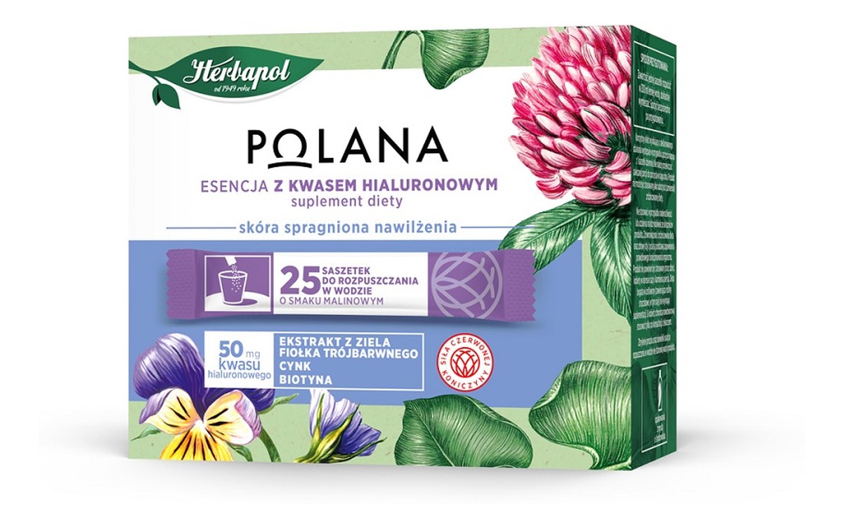 Esencja z kwasem hialuronowym suplement diety 25 saszetek