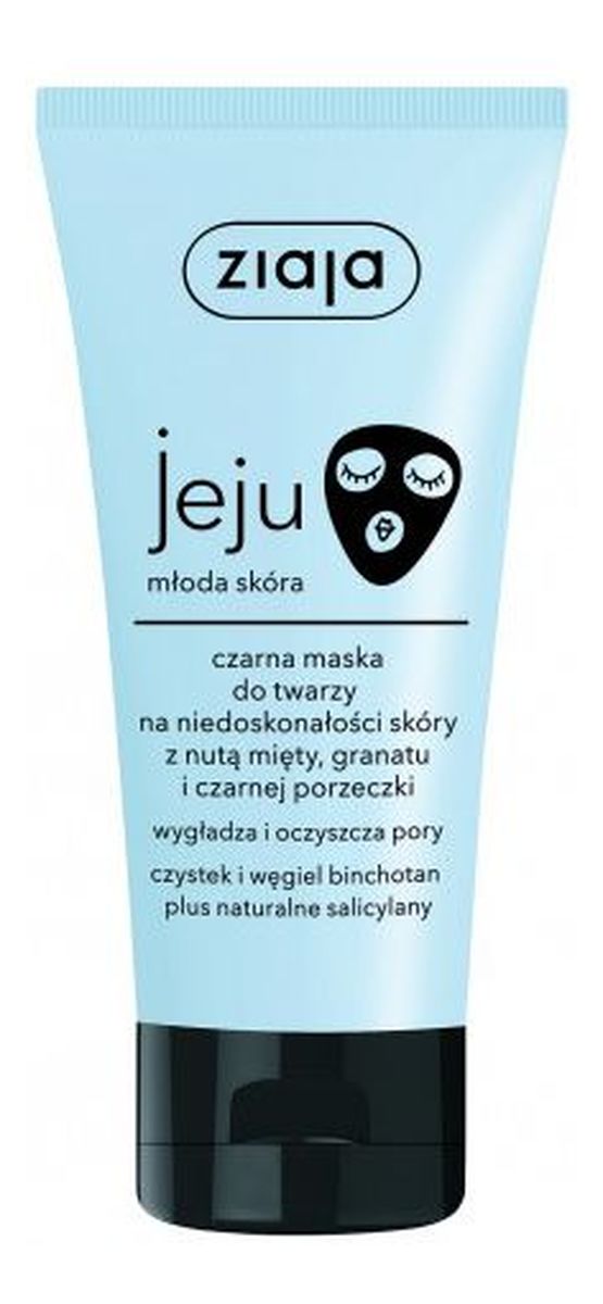 Czarna Maska do Twarzy na Niedoskonałości Skóry,