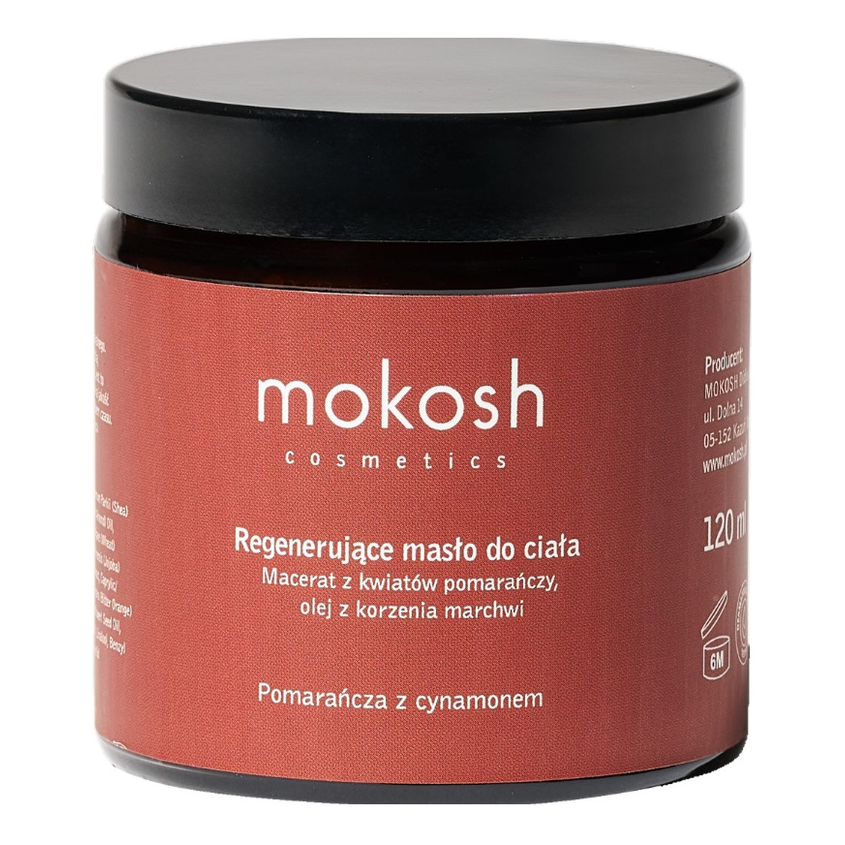 Mokosh Masło do ciała pomarańcza z cynamonem 120ml