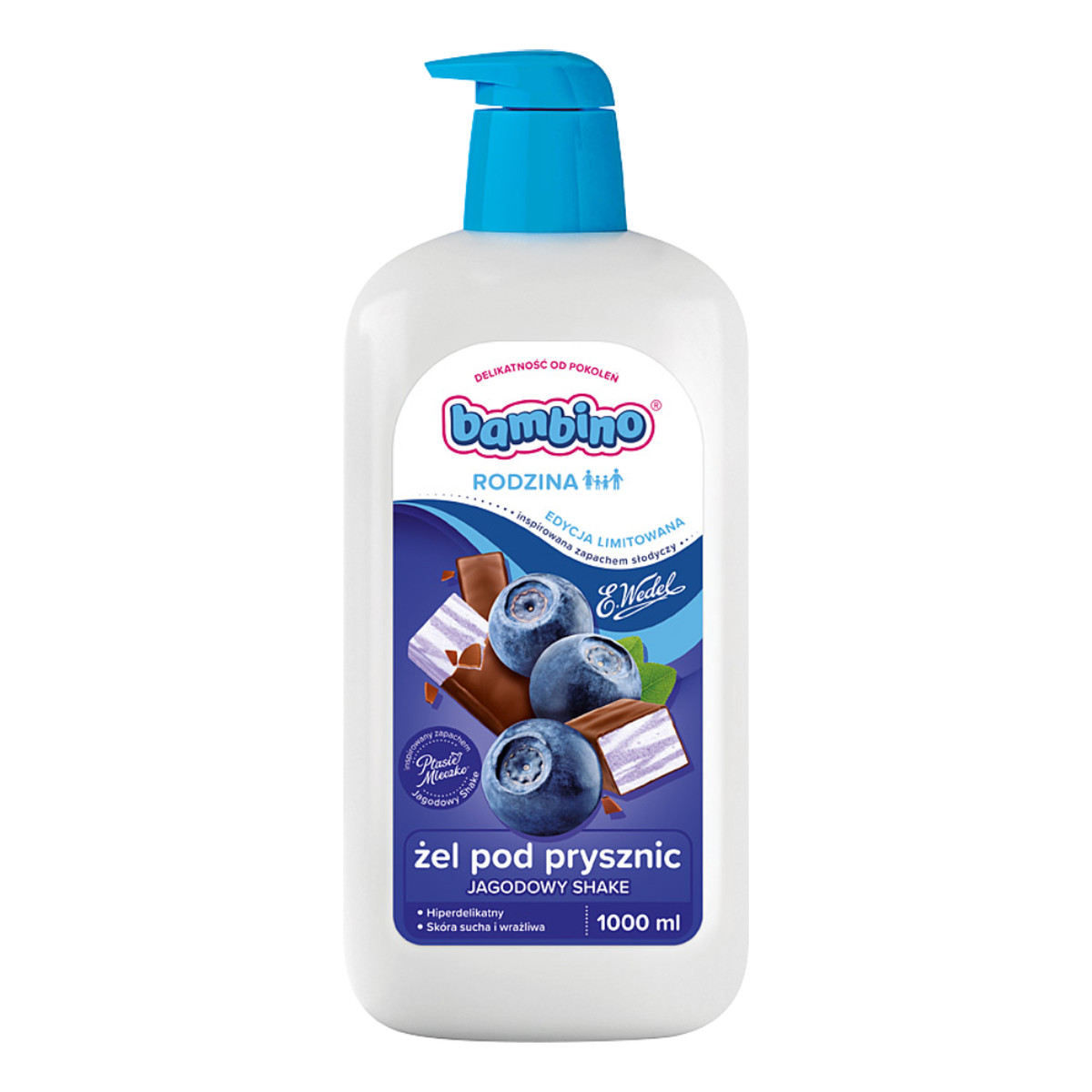 Bambino Rodzina & Wedel żel pod prysznic Jagodowy Shake 1000ml