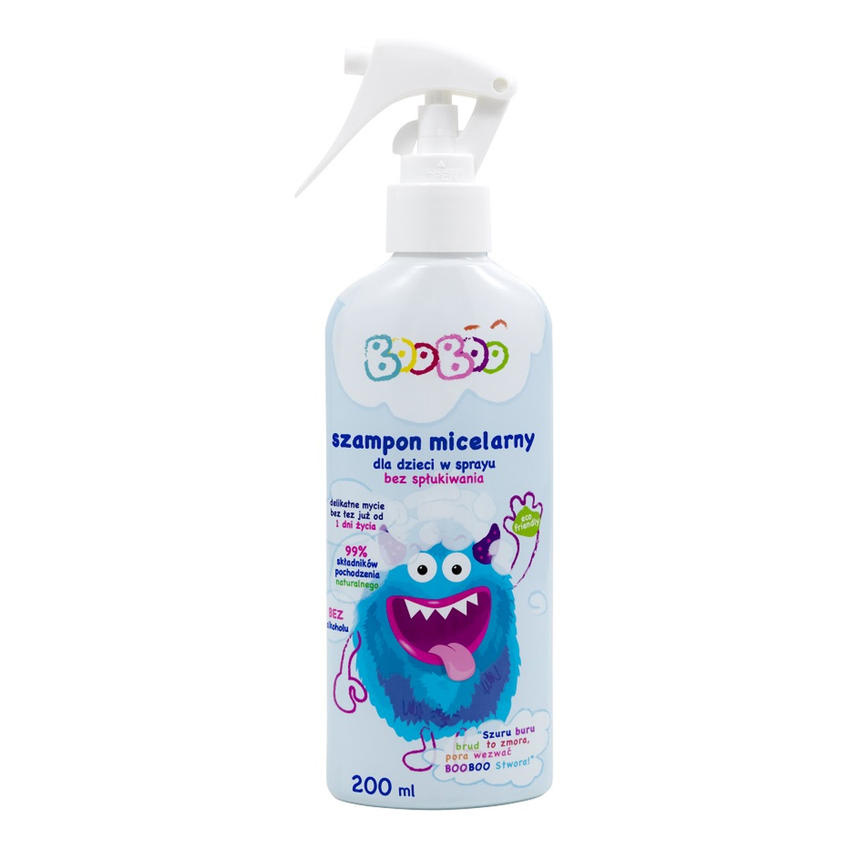 BooBoo Szampon micelarny dla dzieci w sprayu bez spłukiwania 200ml