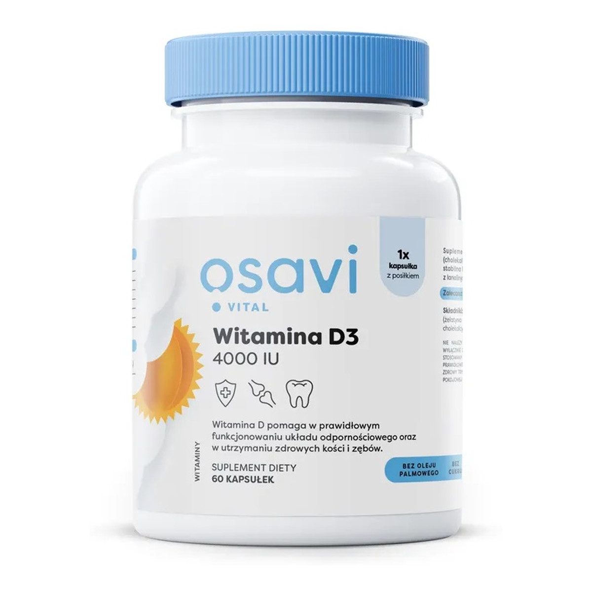 Osavi Witamina D3 4000IU suplement diety 60 kapsułek