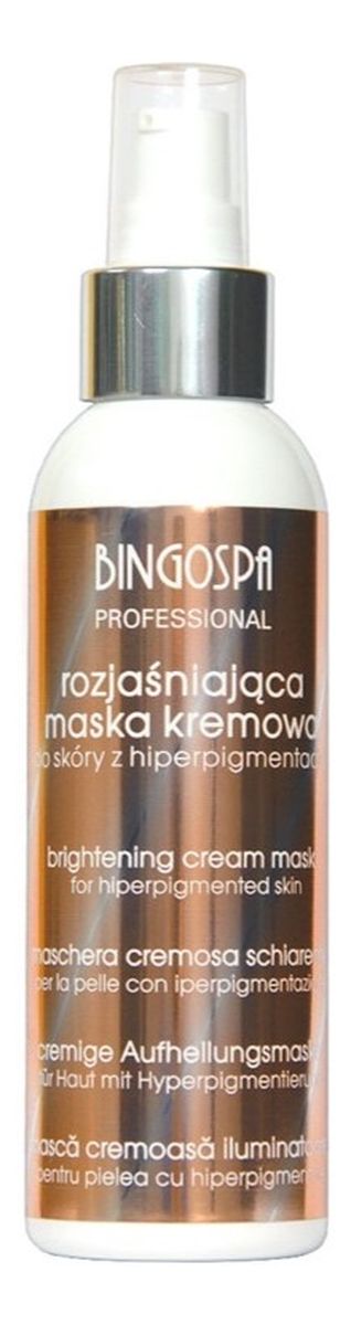 Kremowa maska do skóry z hiperpigmentacją