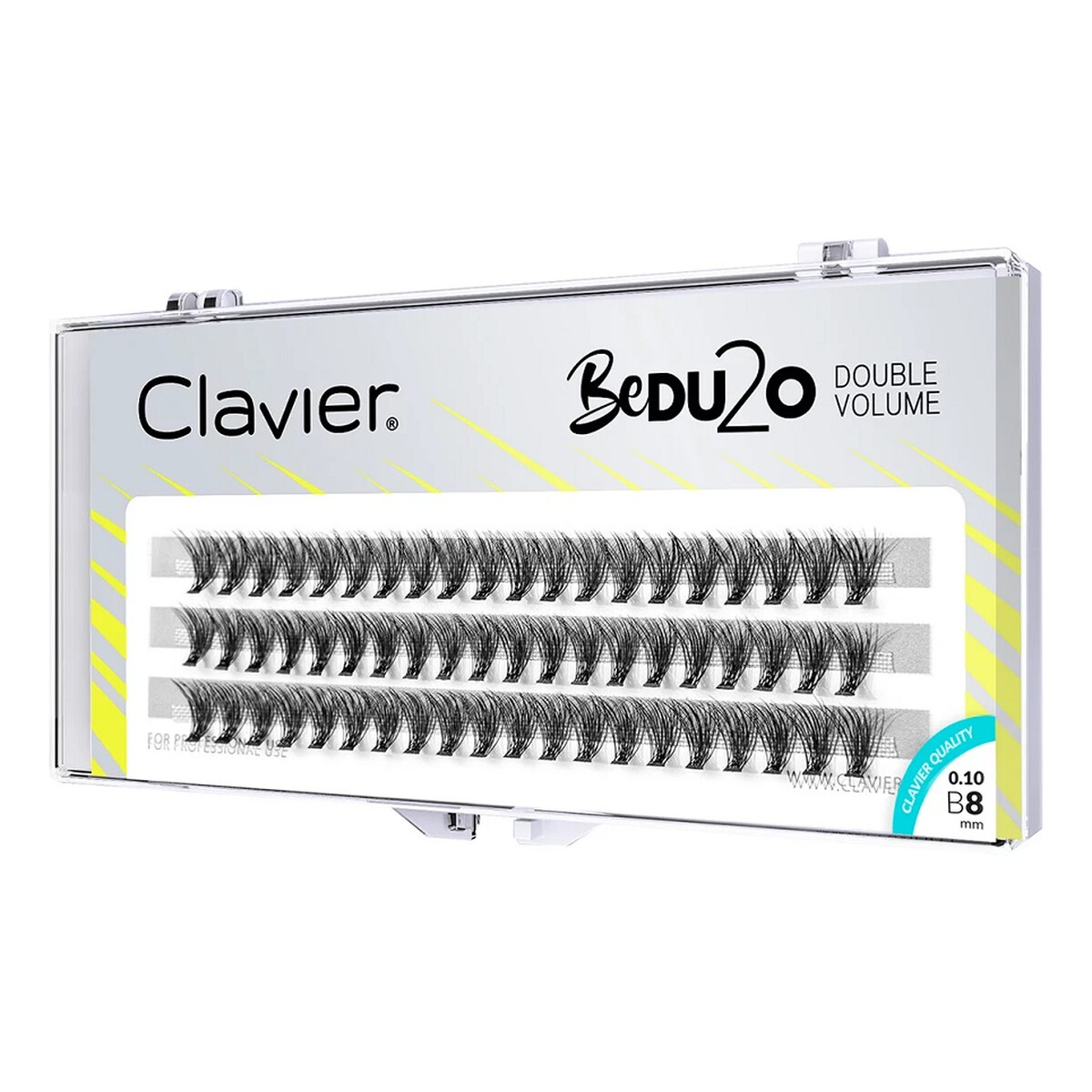 Clavier Bedu2o double volume kępki rzęs 8mm