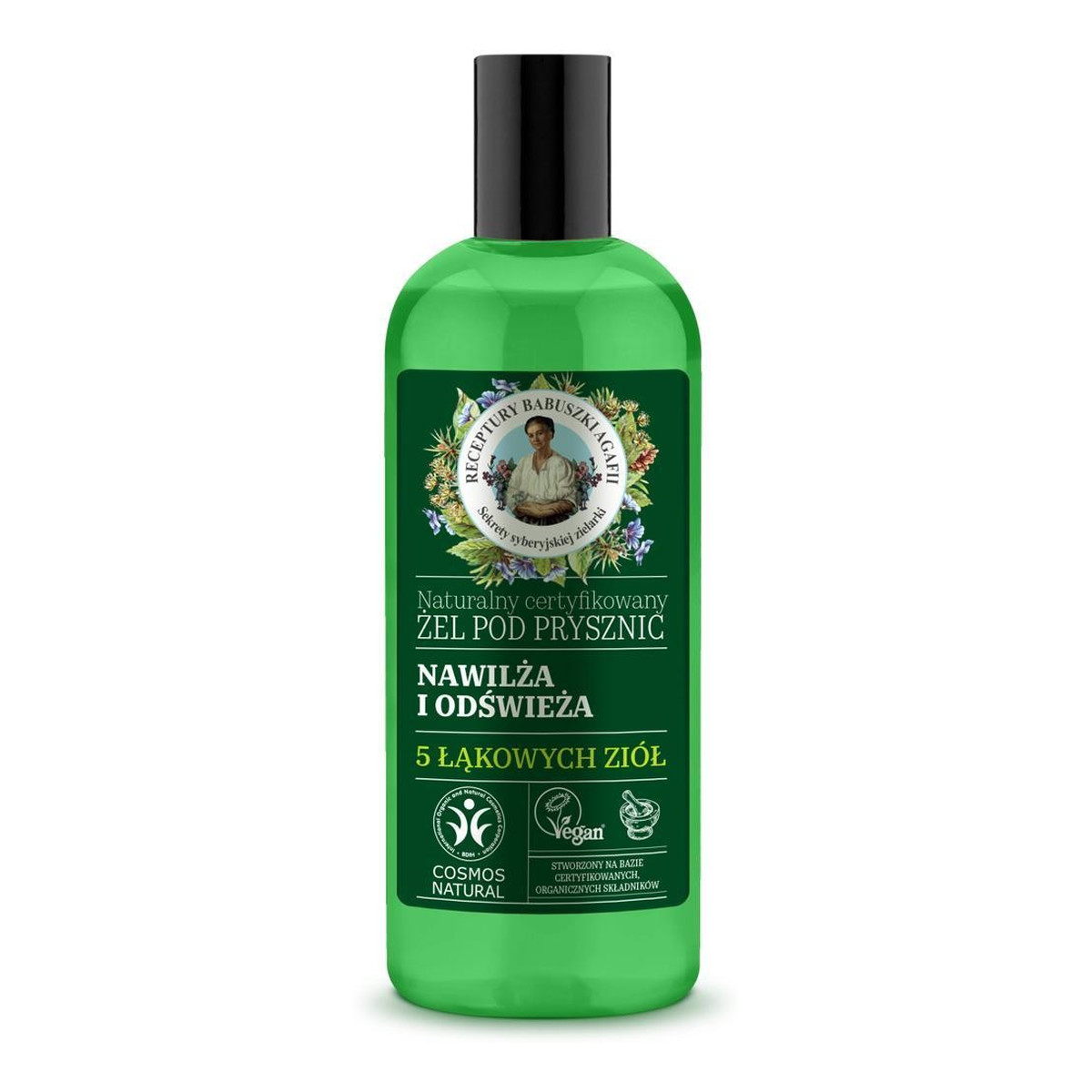 Receptury Babuszki Agafii Natural Nawilżający żel pod prysznic 260ml