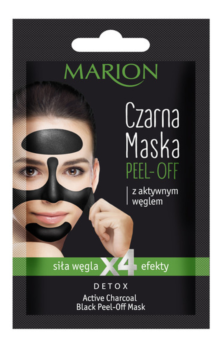 Czarna Maska Peel-Off z aktywnym węglem