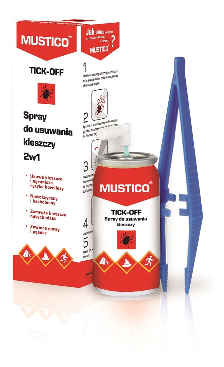 Tick-Off spray do bezpiecznego usuwania kleszczy 2w1