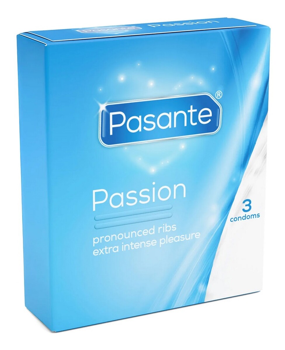 Passion prezerwatywy prążkowane 3szt