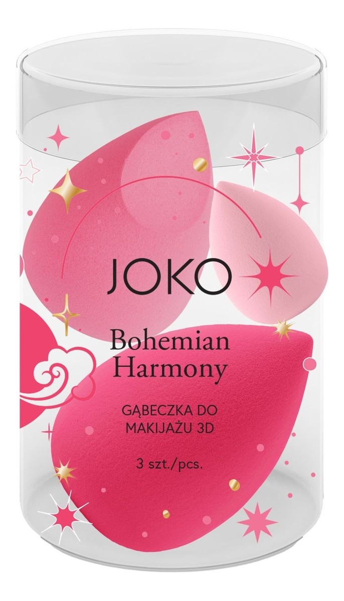 Gąbeczka do makijażu 3d bohemian harmony 1op.-3szt