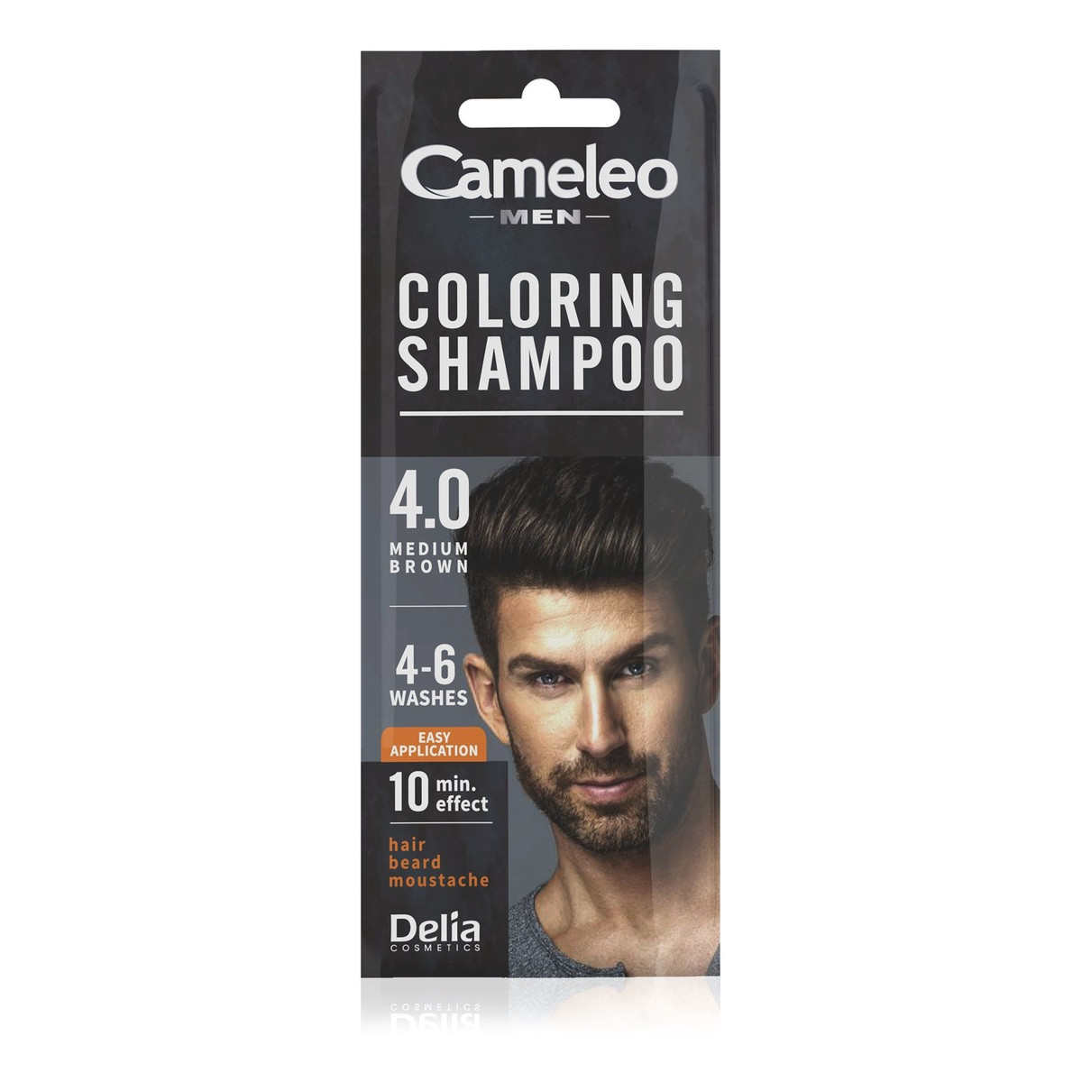 Delia Cameleo men coloring shampoo szampon koloryzujący 4.0 brąz 15ml