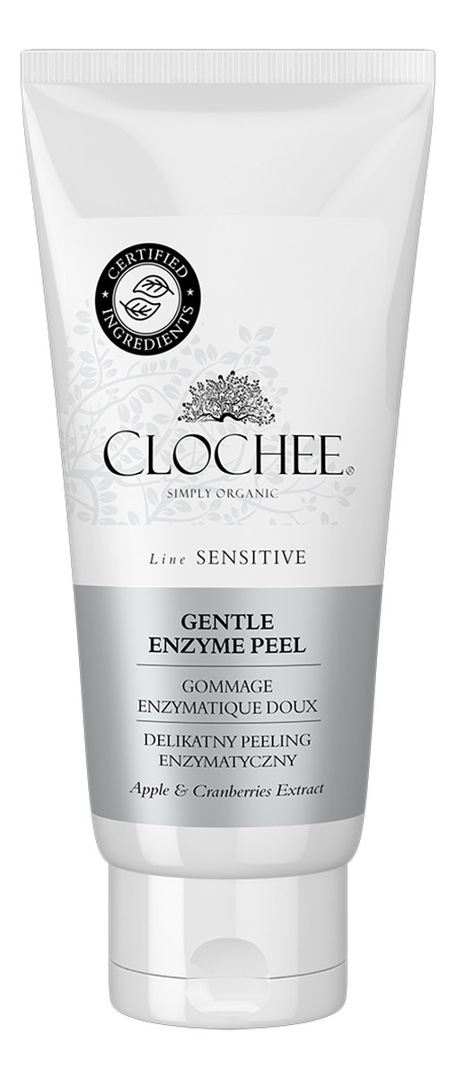 Delikatny peeling enzymatyczny do twarzy apple & cranberries extract