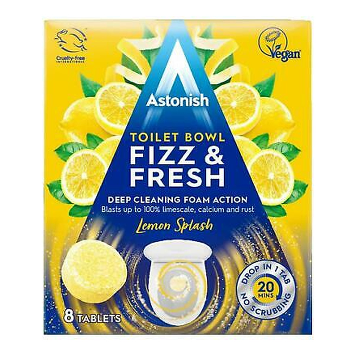 Astonish Toilet Bowl Cleaner Cirtus Fresh Fragrance - Tabletki do czyszczenia toalety 8 sztuk