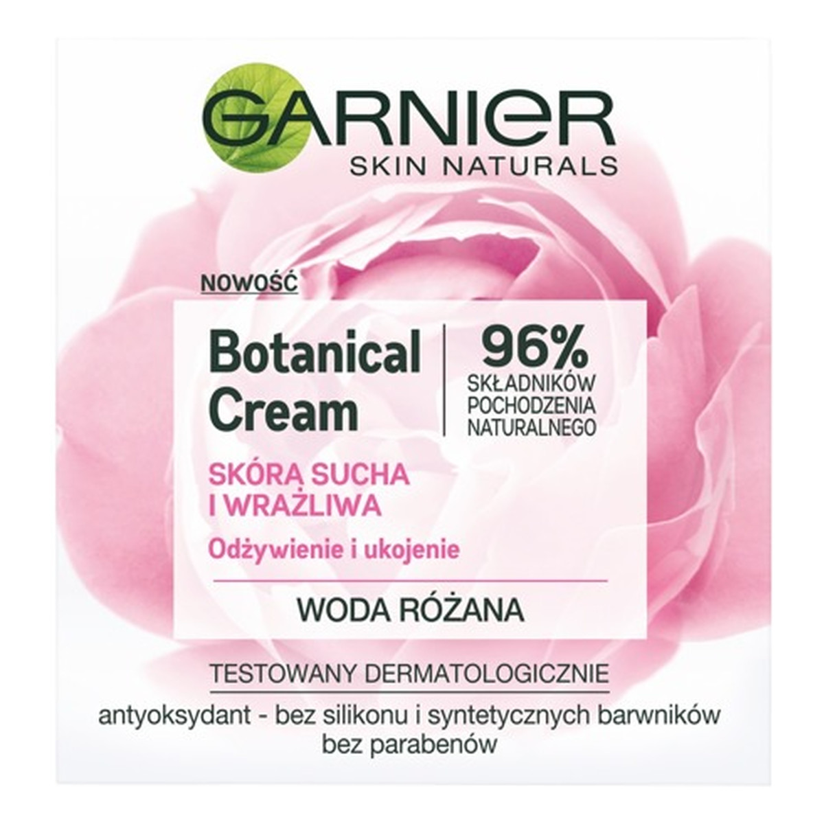 Garnier Skin Naturals Botanical Rose Krem odżywienie i ukojenie 50ml