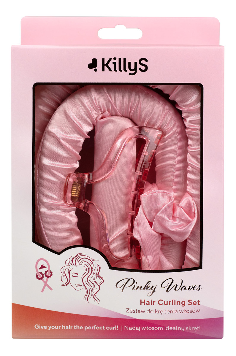 Pinky Waves Wałek do Kręcenia Włosów ze Scrunchie i Klamrą