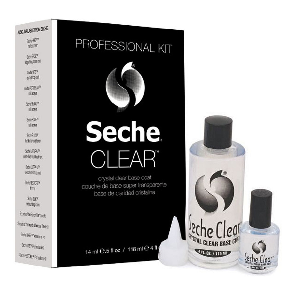 Seche Clear crystal base coat bezbarwna baza do paznokci 118ml + 14ml