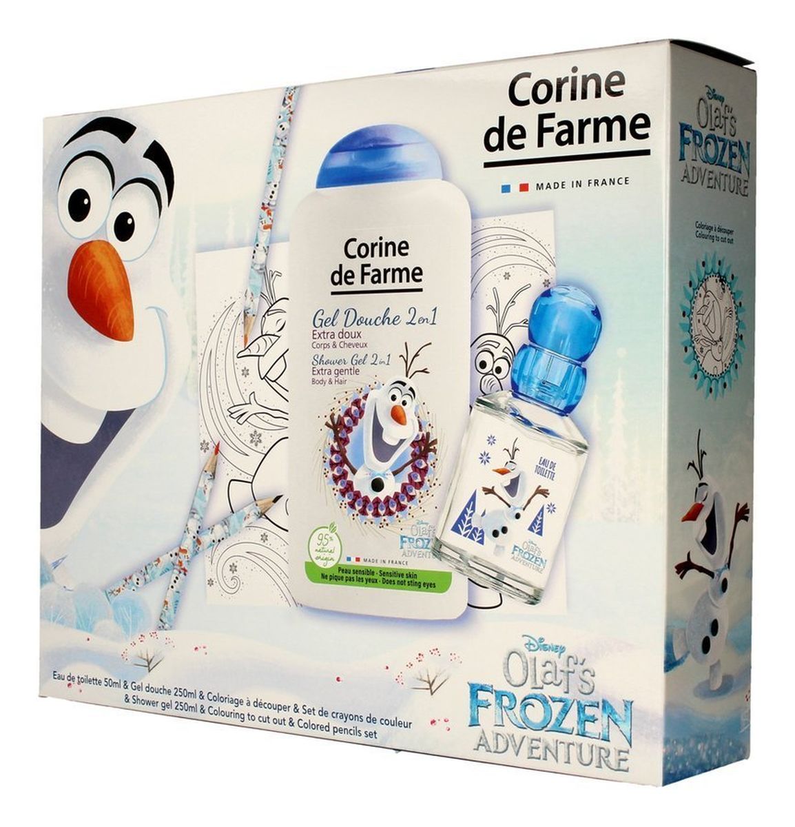 Zestaw prezentowy Olaf's Frozen Adventure (woda toaletowa 50ml +żel pod prysznic 250ml+gadżety)