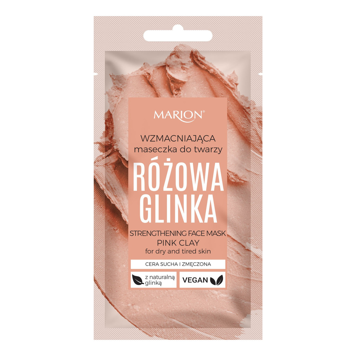 Marion Glinka Różowa wzmacniająca maska do twarzy 8ml